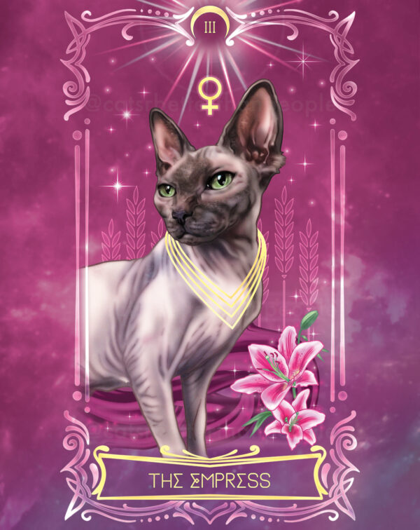 Cosmic Cat Tarot - Luxury Gold Prints - Image 7