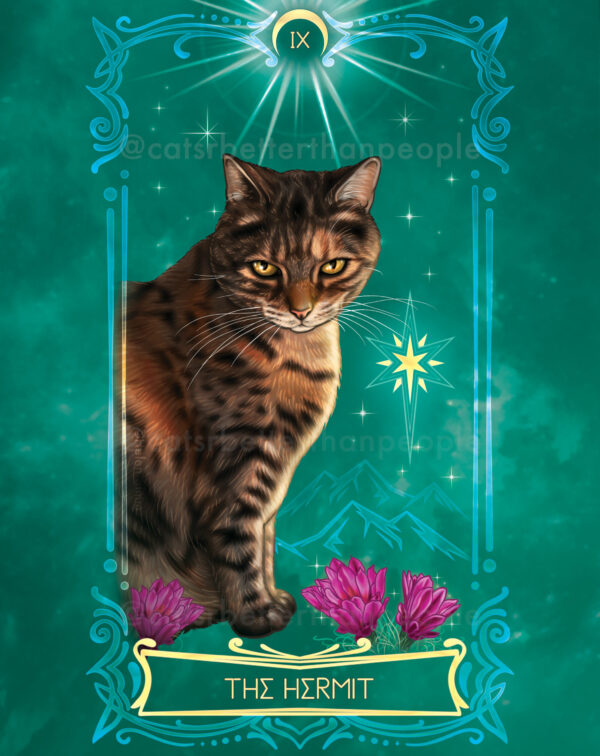 Cosmic Cat Tarot - Luxury Gold Prints - Image 9