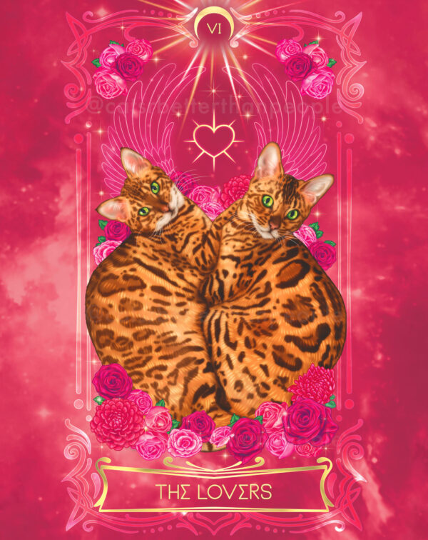 Cosmic Cat Tarot - Luxury Gold Prints - Image 12