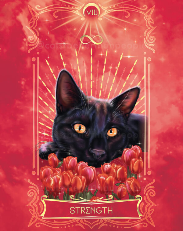Cosmic Cat Tarot - Luxury Gold Prints - Image 16