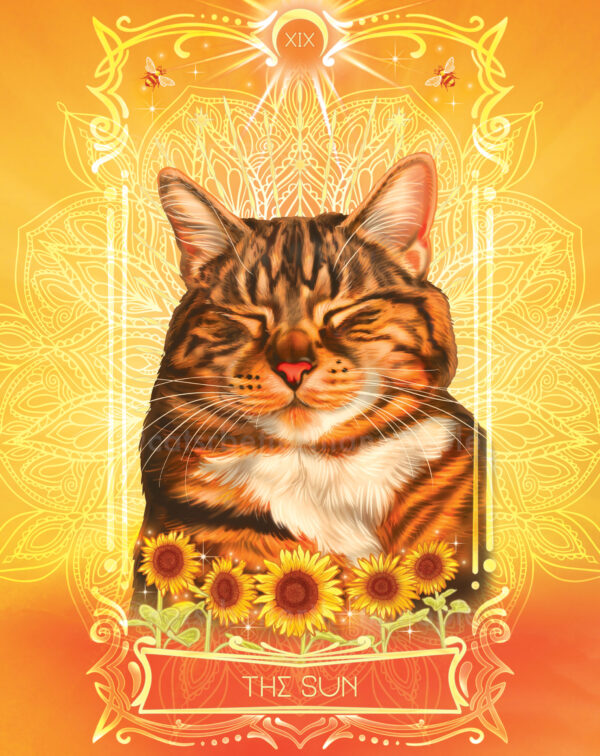 Cosmic Cat Tarot - Luxury Gold Prints - Image 17