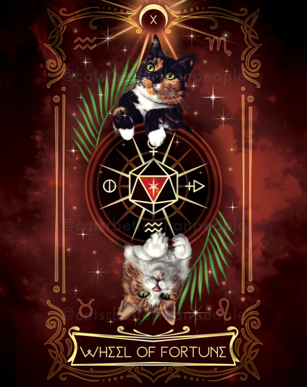 Cosmic Cat Tarot - Luxury Gold Prints - Image 20