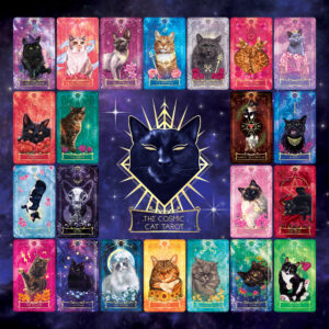 Cosmic Cat Tarot - Luxury Gold Prints