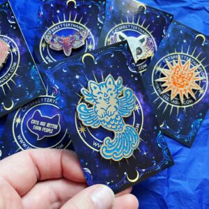 The Purrmaid Enamel Pin